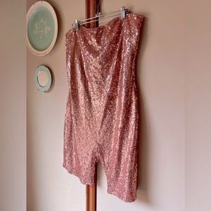 Pink Sequin Romper Barbiecore Halloween Costume